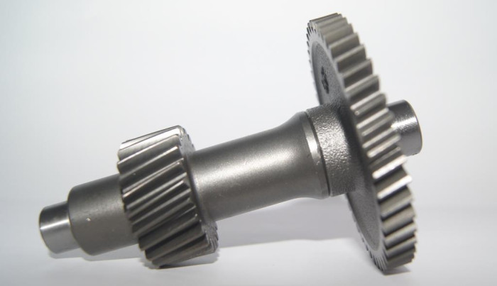 Вал редуктора промежуточный (L-114mm) с шестерней (23Т, 47Т); 163QMK